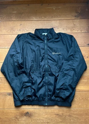 Track jacket/veste coupe vent Sergio Tacchini bleu marine vintage doublée logo brodé - Taille XL, marque: Sergio Tacchini, état: Très bon état, taille: XL, 19,00 €, 20,65 € Protection acheteurs incluse