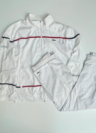 Ensemble Lacoste vintage style blanc logo brodé taille/M | Survêtement vintage Lacoste, marque: Lacoste, état: Bon état, taille: M, 45,00 €, 47,95 € Protection acheteurs incluse