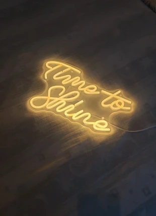 Neon LED  "Time to Shine", brand: Boutique indépendante, condition: New with tags, €35.00, €37.45 includes Buyer Protection