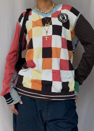 Vintage One of A Kind Upcycled Aesthetic Multi Color & Layer Sweater (#482), marque: RAER, état: Très bon état, taille: L / 40 / 12, 20,00 €, 21,70 € Protection acheteurs (Pro) incluse