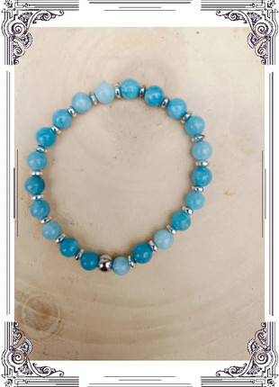 Bracelet en pierre naturelle d'Aigue marine, marke: creadolce, zustand: Sehr gut, 8,90 €, 10,05 € inklusive Vinted-Käuferschutz