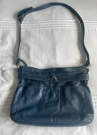 Blue Soft Spanish Leather Shoulder Bag, brand: kastia blu, condition: Very good, £12.00, £13.30 includes Buyer Protection