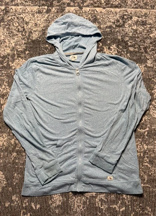 Veste à capuche Quiksilver – Taille 16 ans – Couleur bleu clair, brand: Quiksilver, condizioni: Ottime, taglia: 16 anni / 176 cm, €15.00, €16.45 include la Protezione acquisti