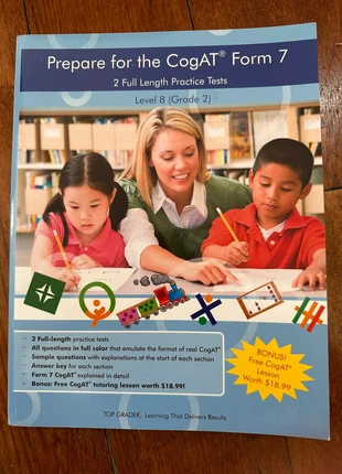 Prepare for the CogAT Form 7 Grade 2, condition: New with tags, £7.73, £8.82 includes Buyer Protection