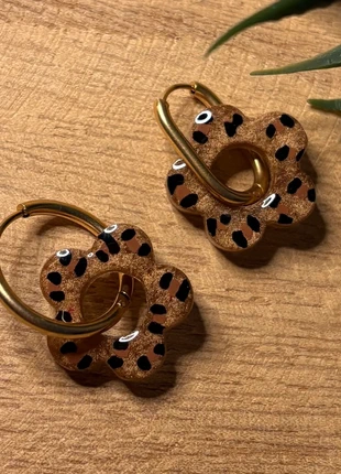 Pampilles léopard dessine à la main, merk: Fait Main, staat: Nieuw met prijskaartje, € 5,00, € 5,95 inclusief Kopersbescherming