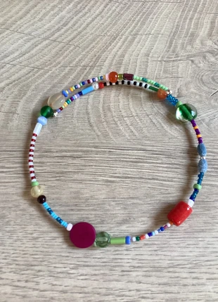 Collana girocollo filo rigido, di pietre dure naturali e perline colorate, marca: pietre dure naturali, estado: Nuevo sin etiquetas, 9,00 €, 10,15 € Protección al comprador incluida