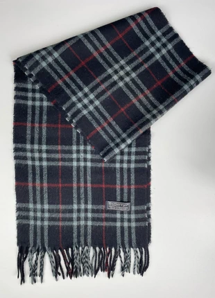 Écharpe Burberry à carreaux marine/rouge 100% laine d’agneau       C3-31, brand: Burberry, condition: Very good, €34.00, €36.40 includes Buyer Protection