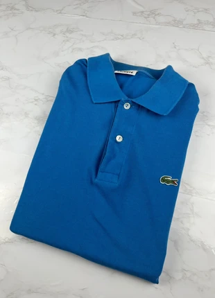 Polo Lacoste y2k Bleu Homme en coton piqué 100% coton Classic fit Straight - Taille L / 0036, brand: Lacoste, condizioni: Ottime, taglia: L, €25.00, €26.95 include la Protezione acquisti Pro