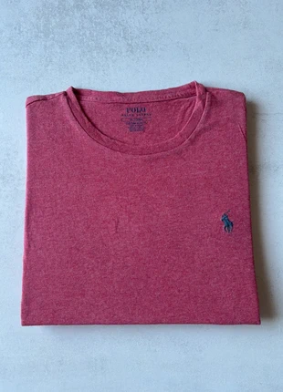 T-shirt col rond Ralph Lauren - Taille M - Rose pâle logo brodé bleu, brand: Ralph Lauren, condizioni: Ottime, taglia: M, €25.00, €26.95 include la Protezione acquisti