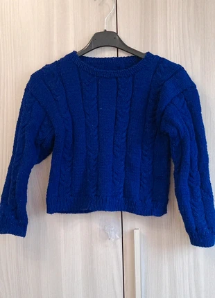 🧶 Maglioncino Bambina Handmade Lavorato a Mano Blu Elettrico a Treccia - Stile Vintage 6/8 anni🔶, marke: Vintage, zustand: Sehr gut, größe: 6 Jahre / 116, 7,00 €, 8,05 € inklusive Vinted-Käuferschutz