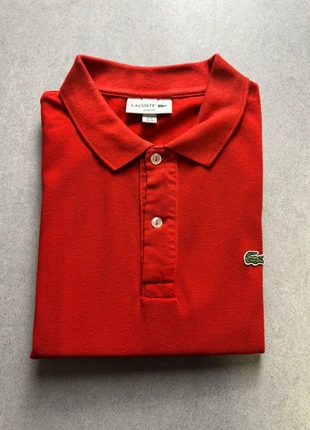 Polo Lacoste rouge slim – Taille M (4) (Unisexe), marca: Lacoste, estado: Muito bom, tamanho: M, €25.00, €26.95 inclui Proteção do Comprador Pro