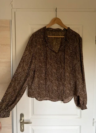 Blouse chemise oversize léopard cordon friperie vintage 38, brand: Vintage Dressing, condition: Very good, size: M / 38 / 10, €6.00, €7.00 includes Buyer Protection