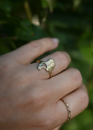 Bague acier inoxydable ginko, marke: Tendance, zustand: Sehr gut, größe: Größenverstellbar, 11,90 €, 13,20 € beinhaltet Vinted-Käuferschutz Pro