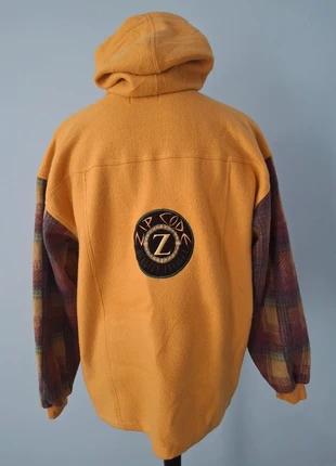 Vintage Zip Code Fleece Hoodie Plaid Sleeve Pullover 90s Outdoor Jacket, brand: Zip Code, condition: Very good, size: XL, £30.00, £32.20 includes Buyer Protection