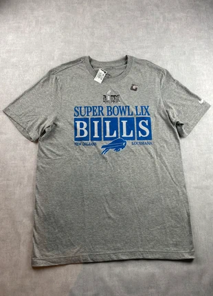 Tee-shirt imprimé NFL homme gris | Super Bowl Lix Bills | taille M | vintage, merk: NFL, staat: Nieuw met prijskaartje, maat: M, € 8,90, € 10,05 inclusief Kopersbescherming
