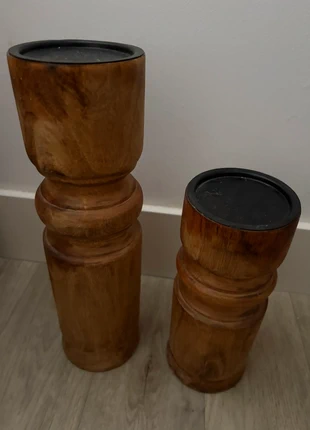 Set mooie houten kandelaren, marque: PTMD, état: Très bon état, 15,00 €, 16,45 € Protection acheteurs incluse
