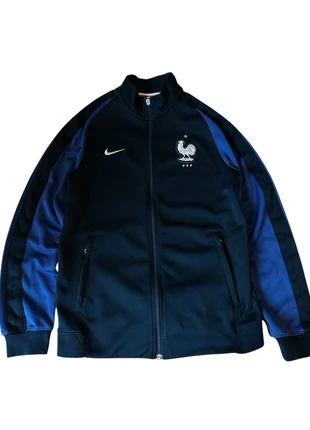 Veste Nike FFF – Équipe de France – bleu marine et bleu, brand: Nike, condition: Good, size: M, €15.00, €16.45 includes Buyer Protection