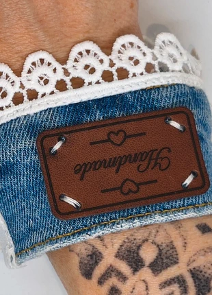 Bracelet en jeans upcyclé, état: Très bon état, 25,00 €, 26,95 € Protection acheteurs incluse