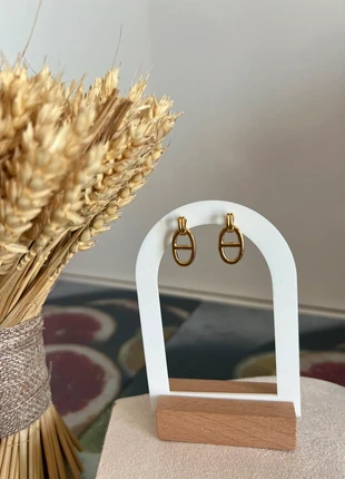 Boucles dorées pendantes à maille marine, marque: Tendance, état: Très bon état, 12,50 €, 13,83 € Protection acheteurs (Pro) incluse