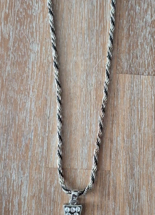 Vintage ketting met strass kruishanger, condizioni: Buone, €7.50, €8.58 include la Protezione acquisti