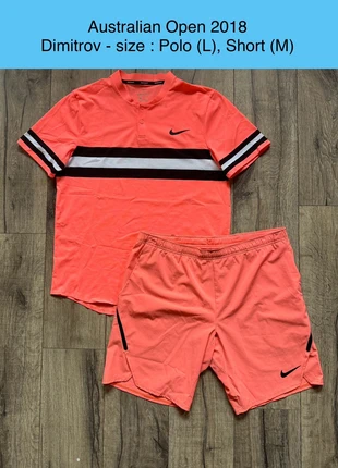 Australian Open 2018 - tenue de tennis Nike - Dimitrov - taille M/L - très bon état, merk: Nike, staat: Heel goed, maat: L, € 129,99, € 137,19 inclusief Kopersbescherming Pro