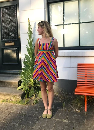 Handgemaakt 60s A-line jurkje, marque: Vintage Dressing, état: Très bon état, taille: XS / 34 / 6, 25,00 €, 26,95 € Protection acheteurs incluse