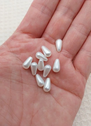 Perles goutte acrylique effet nacré 10mm - 10pcs A0758, merk: Création Bijoux, staat: Nieuw zonder prijskaartje, € 2,00, € 2,80 inclusief Kopersbescherming Pro