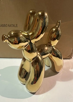 Statua decorativa a forma di cane balloon dorato, condizioni: Nuovo con cartellino, €15.00, €16.45 include la Protezione acquisti