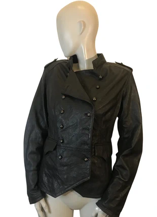 🖤 Blouson en Cuir Chocolat – Taille 38 Kookaï 🖤, brand: KOOKAÏ, condition: Very good, size: M / 38 / 10, €60.00, €63.70 includes Buyer Protection Pro