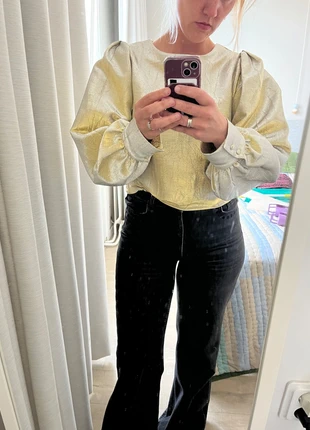 Gouden top Pom Amsterdam, merk: POM Amsterdam, staat: Heel goed, maat: M / 38 / 10, € 60,00, € 63,70 inclusief Kopersbescherming