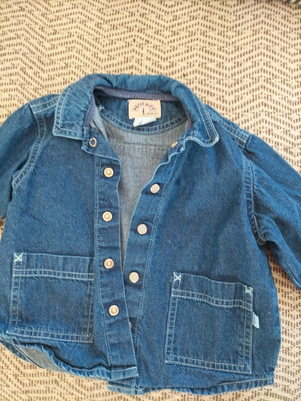 Veste en jean petit boy 18 mois - photo numéro 2