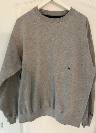 Sweat Champion L homme – gris chiné – logo manche – tâche bleue, marque: Champion, état: Très bon état, taille: L, 9,00 €, 10,15 € Protection acheteurs incluse