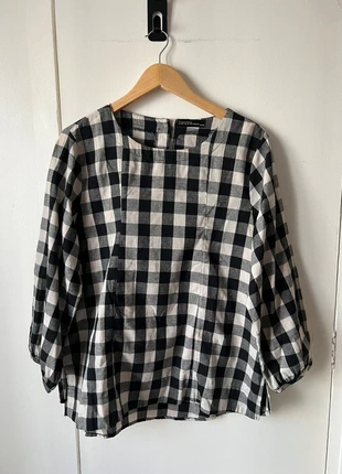 Blouse à carreaux oversize, brand: Boutique Parisienne, condizioni: Nuovo senza cartellino, taglia: XXL / IT 48 / EU 44, €8.00, €9.10 include la Protezione acquisti