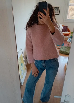 Pull laine rose pâle mango, marque: Mango, état: Bon état, taille: S / 36 / 8, 16,00 €, 17,50 € Protection acheteurs incluse