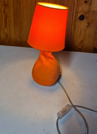 Lampe à poser avec abat jour Lichtsack pied lesté tissu orange, brand: Lichtsack, condition: Very good, €48.00, €51.10 includes Buyer Protection
