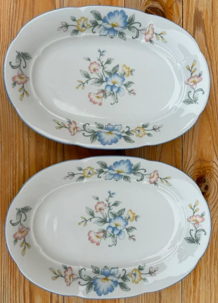 Lot de deux petits plats ovales Mitterteich, brand: Mitterteich, condition: Very good, €4.50, €5.43 includes Buyer Protection