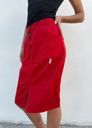 Falda midi roja vintage, marca: Vintage Dressing, estado: Bueno, tamaño: M / 38 / 10, 8,50 €, 9,63 € Protección al comprador incluida