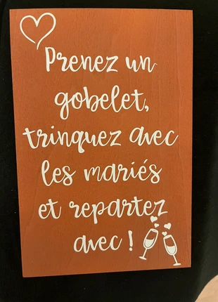 Affiche gobelet mariage, marque: Terracotta, état: Très bon état, 3,00 €, 3,85 € Protection acheteurs incluse