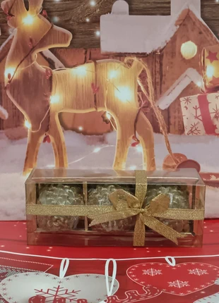 Meravigliosa idea regalo set candele dorate, marque: Made In Italy, état: Neuf avec étiquette, 3,50 €, 4,38 € Protection acheteurs incluse