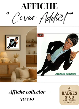 😎 Jacques Dutronc – Dutronc Affiche collector 30 x 30 cm, estado: Muy bueno, 6,50 €, 7,53 € Protección al comprador incluida