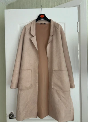 Salmon coloured long Dunnes coat, brand: Dunnes, condition: Very good, size: S / 36 / 8, €3.00, €3.85 includes Buyer Protection