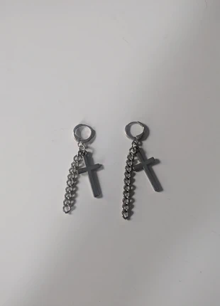 Silver cross earrings, brand: riley rose, condition: Very good, £1.50, £2.28 includes Buyer Protection