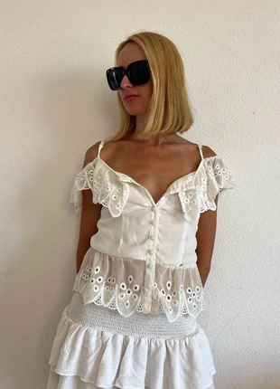 Guess Short Sleeve Blouse – Size S, marca: GUESS, estado: Muy bueno, tamaño: S / 36 / 8, 5,00 €, 5,95 € Protección al comprador incluida