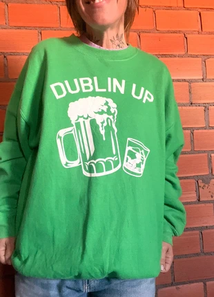 Sudadera vintage fruit of loom L/ green hoodie vintage, merk: Fruit of the Loom, staat: Heel goed, maat: L / 40 / 12, € 15,00, € 16,45 inclusief Kopersbescherming