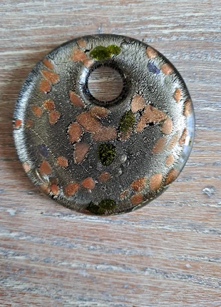 Pendentif verre pailleté, marca: Fabrication Artisanale, estado: Novo sem etiquetas, €3.00, €3.85 inclui Proteção do Comprador