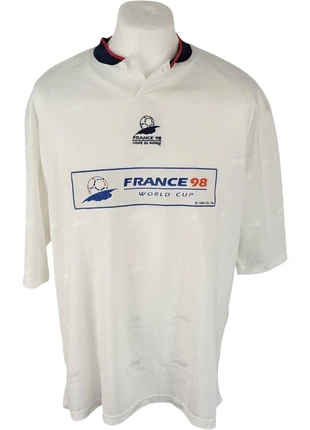 France 1998 Football Shirt Large Mens White Vintage World Cup Football Shirt 90s, brand: france 1998, condition: Good, size: L, £49.99, £53.19 includes Buyer Protection Pro