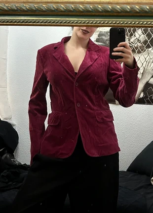 Blazer Americana Terciopelo Fucsia Magenta, marque: Cortefiel, état: Très bon état, taille: M / 38 / 10, 20,00 €, 21,70 € Protection acheteurs incluse