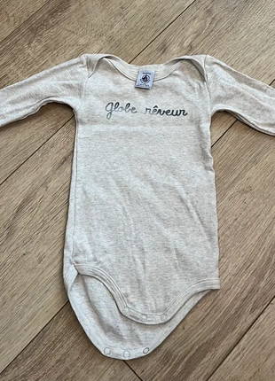 Body bébé Petit Bateau 6 mois gris clair, brand: Petit Bateau, condition: Good, size: 6-9 months / 68 cm, €3.00, €3.85 includes Buyer Protection