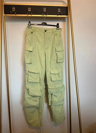 <3 <3 Loavies cargo broek maat M – groene parachute pants utility look, marque: Loavies, état: Très bon état, taille: M / 38 / 10, 9,99 €, 11,19 € Protection acheteurs incluse
