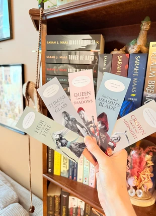 TOG Throne of Glass Sarah J. Maas - Waterproof boekenlegger set van 5, merk: FairyLoot, staat: Heel goed, € 7,50, € 8,58 inclusief Kopersbescherming